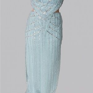 Elegant Blue Prom Dress
